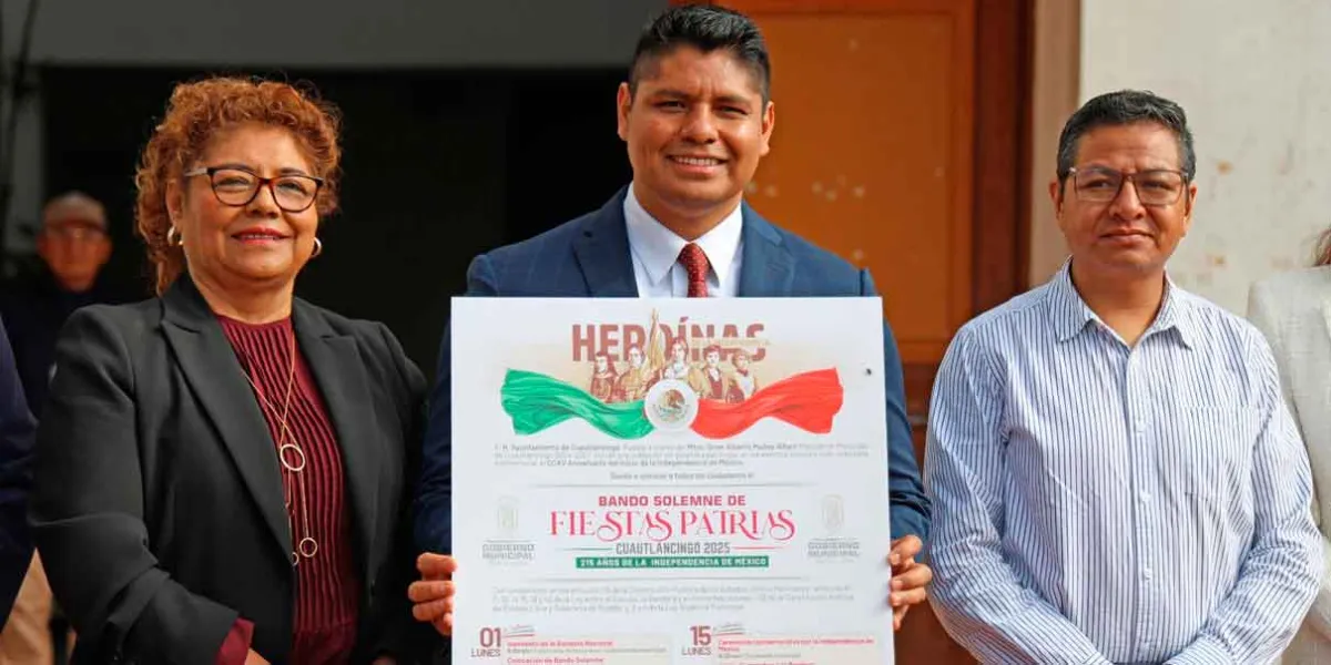 Omar Muñoz comienza festejos patrios en Cuautlancingo