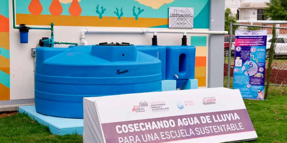 Promueve Lupita Cuautle conciencia ambiental en escuelas con mecanismos de captación de agua