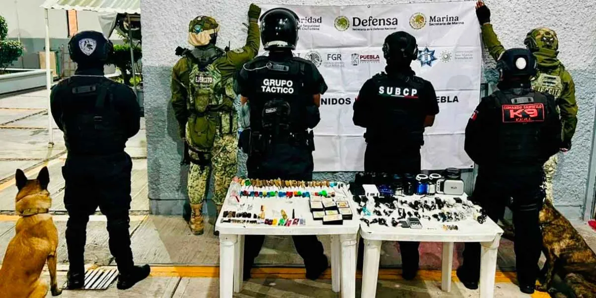 Operativo en dos penales en Puebla para evitar llamadas de extorsión 