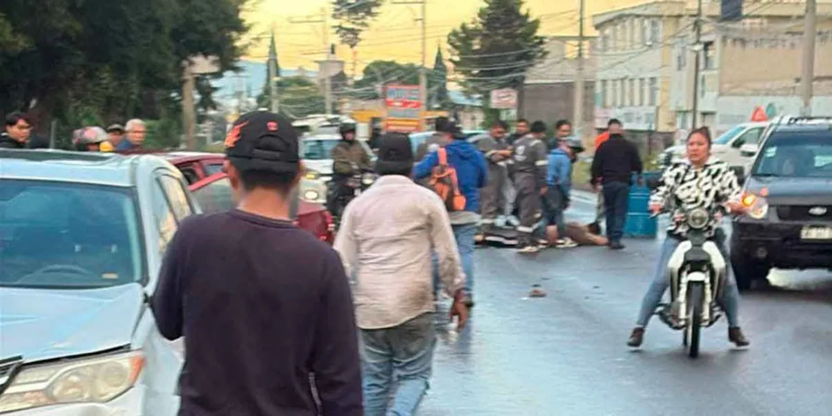 Accidente en Texmelucan deja heridos a motociclistas en carretera a San Salvador El Verde