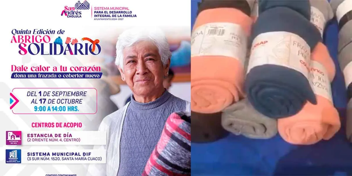 Presentan en San Andrés Cholula la quinta edición del programa “Abrigo Solidario”