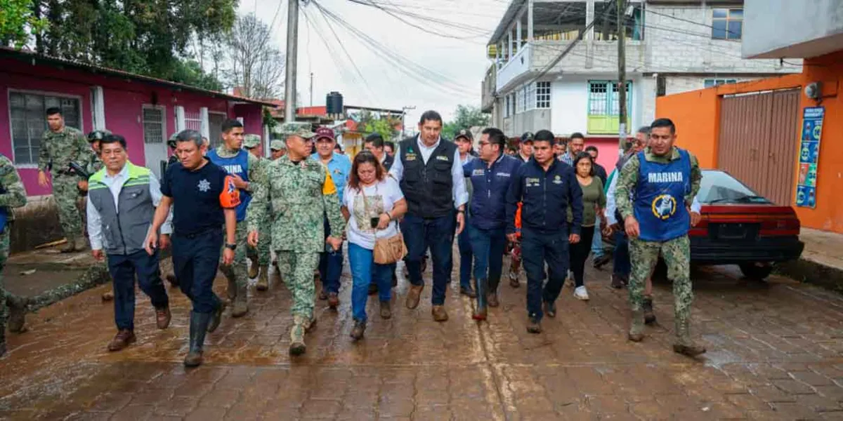 Sheinbaum y Armenta fortalecen la recuperación en la Sierra Norte de Puebla tras las lluvias