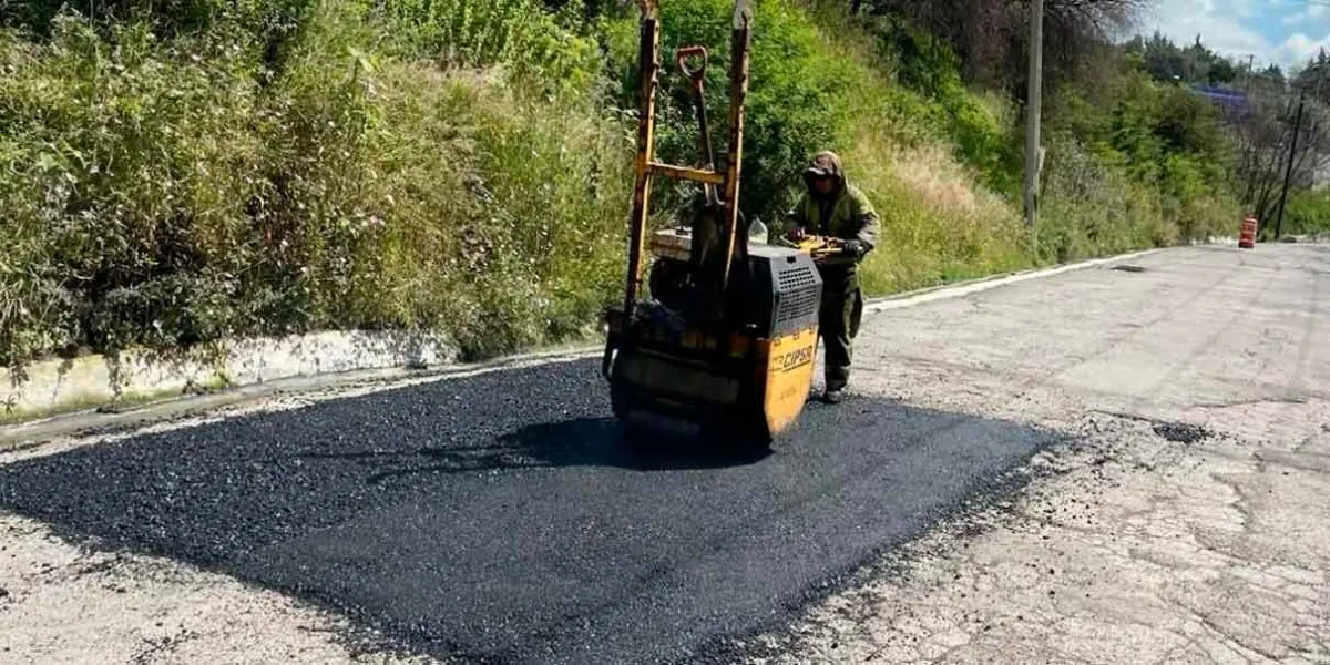 Campaña Capitalina Bacheando Puebla: favorece la movilidad en la capital