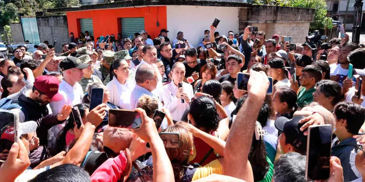 Gobierno federal y estatal apoyan a damnificados de la Sierra Norte de Puebla
