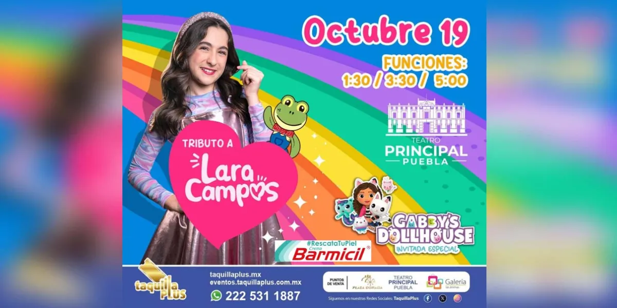 Llega el Tributo a Lara Campos, una experiencia infantil llena de música y color