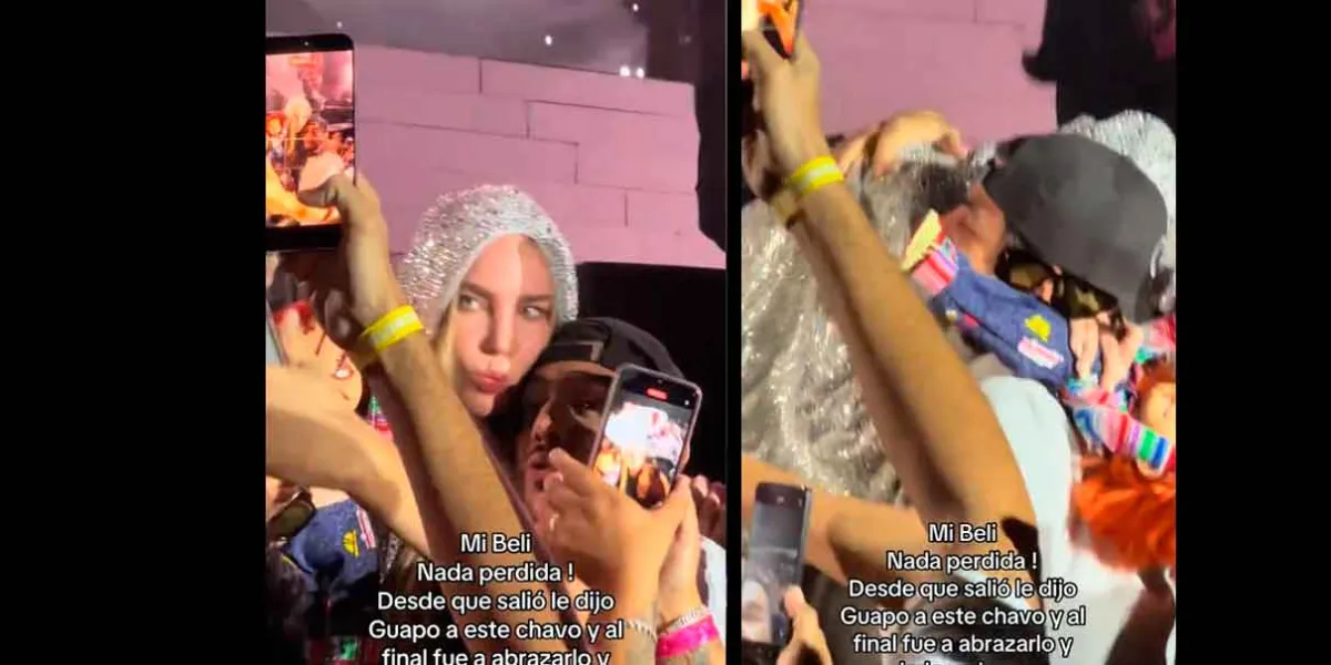 VIDEO. Belinda se roba el show en Guadalajara: pide una selfie a fan que llamó “guapo” y el momento se hace viral