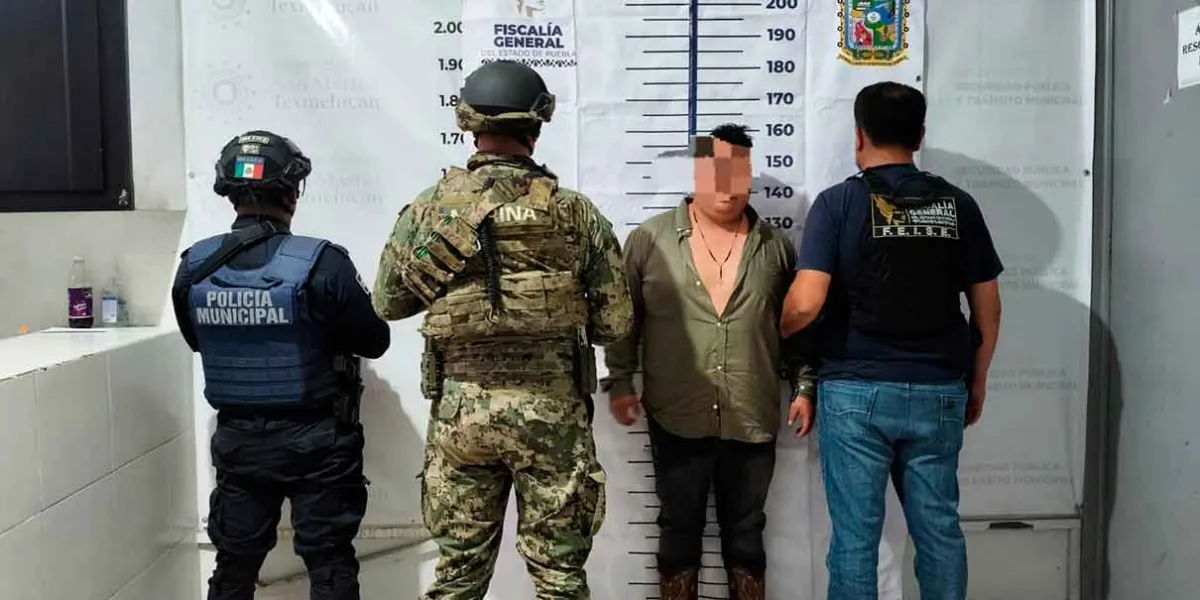 Cae en Texmelucan hombre buscado por secuestro; participó la FGR y policía municipal
