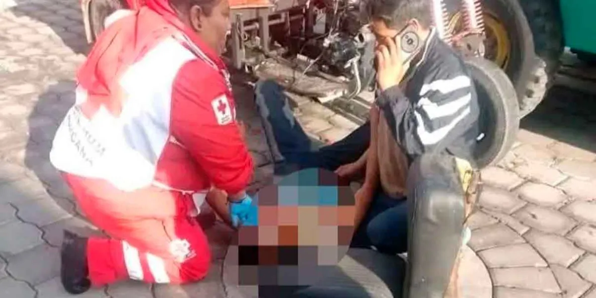 Comerciante viral “El Piñas” se accidenta en Tehuacán; sufrió fractura de mandíbula y posible lesión craneal