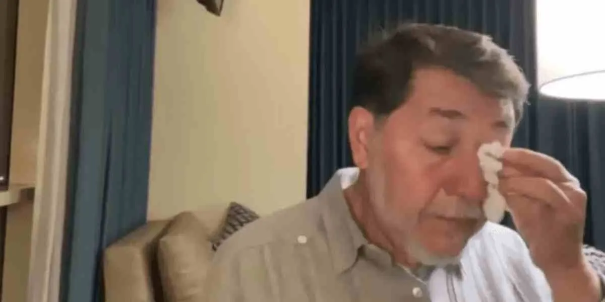 Noroña llora en vivo y acusa a Israel de orquestar el ataque de Hamás