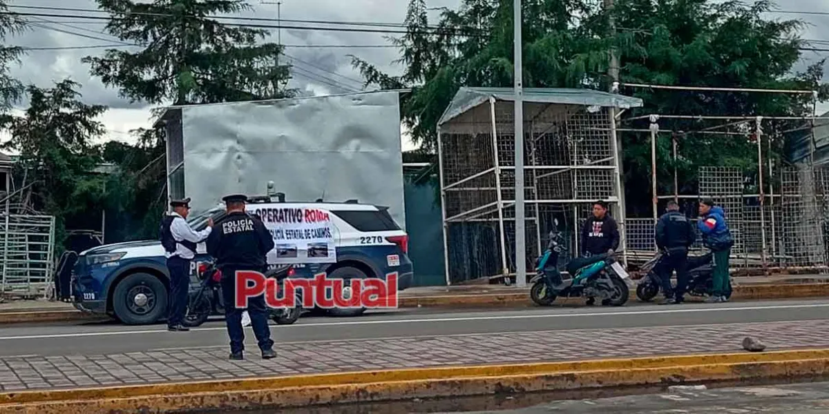 Refuerzan seguridad en Texmelucan con operativo “Roma”; recuperan unidades robadas