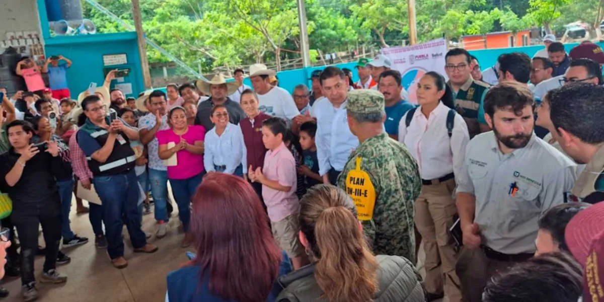 Sheinbaum prometió regresar a Pantepec para supervisar apoyos y arreglos