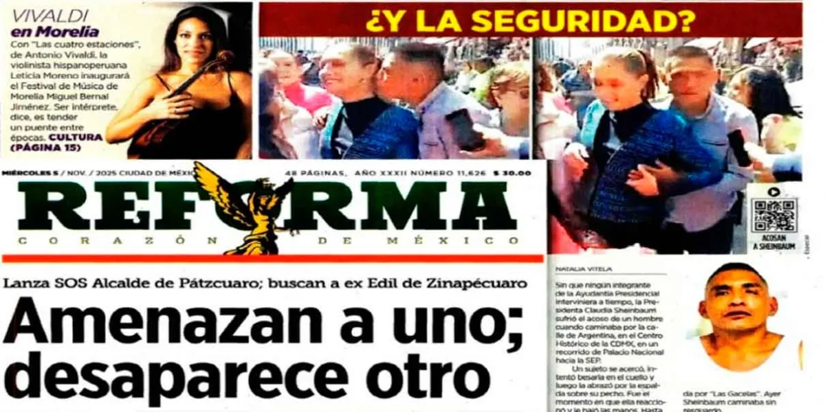 Sheinbaum califica como “fuera de toda ética” las fotos publicadas por Reforma sobre el acoso que sufrió