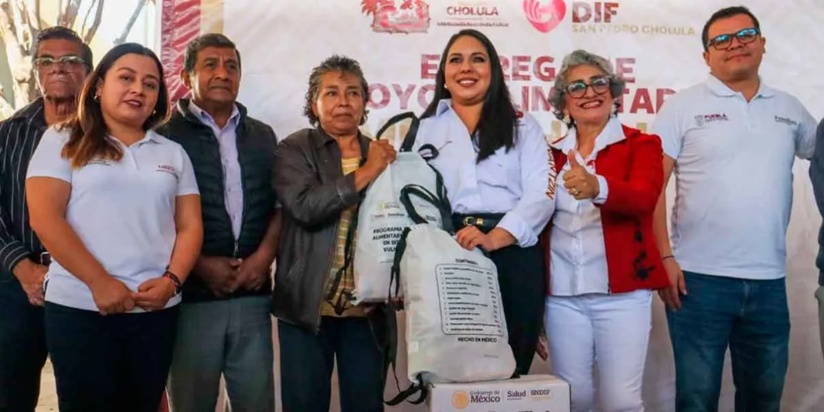 Entrega Tonantzin Fernández apoyos alimentarios a personas en situación vulnerable