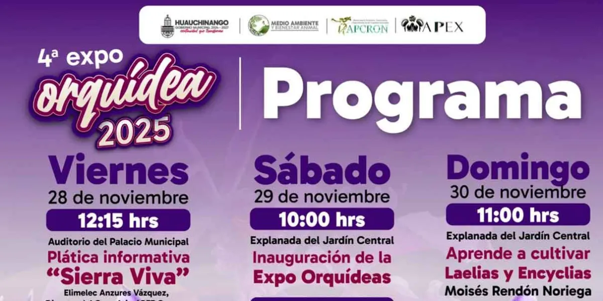 Todo listo en Huauchinango para la Feria de la Agrobiodiversidad y Expo Orquídea