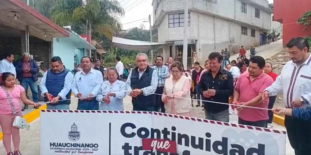  Más pavimentación y drenaje sanitario a colonias de Huauchinango 
