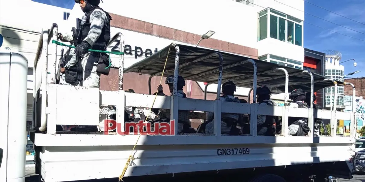Siguen en labores de seguridad elementos de Marina, Sedena y GN en Texmelucan