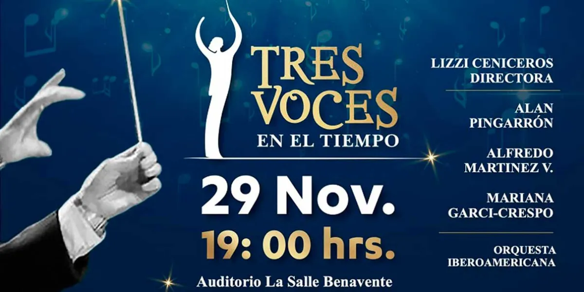 “Tres Voces en el Tiempo”, gran concierto en el Auditorio La Salle Benavente 