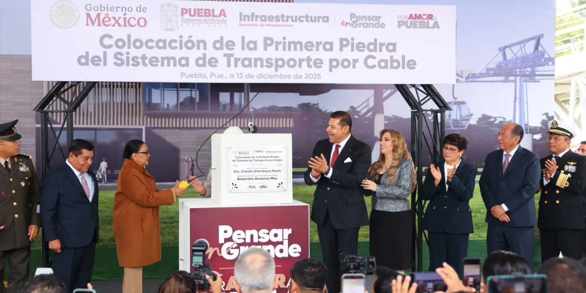 Arranca la construcción del Cablebús en Puebla, cuatro líneas cruzarán la capital