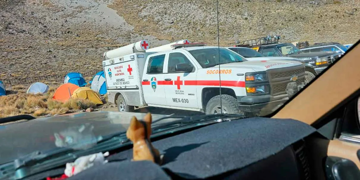 Rescate de emergencia en el glaciar de Jamapa moviliza a cuerpos de auxilio