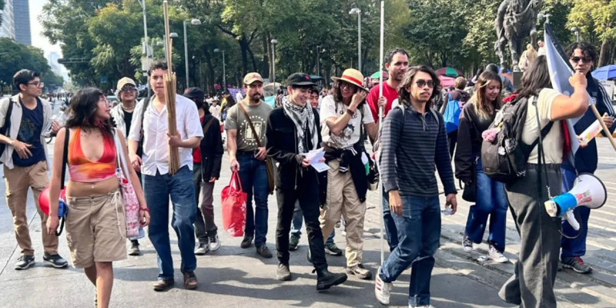 La "Generación Z" no logra gran convocatoria en la Marcha por la Paz